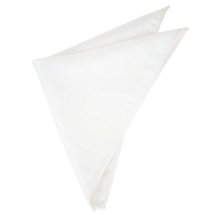 Ivory Tie and Pocket Square Set