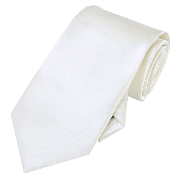 Ivory Tie and Pocket Square Set