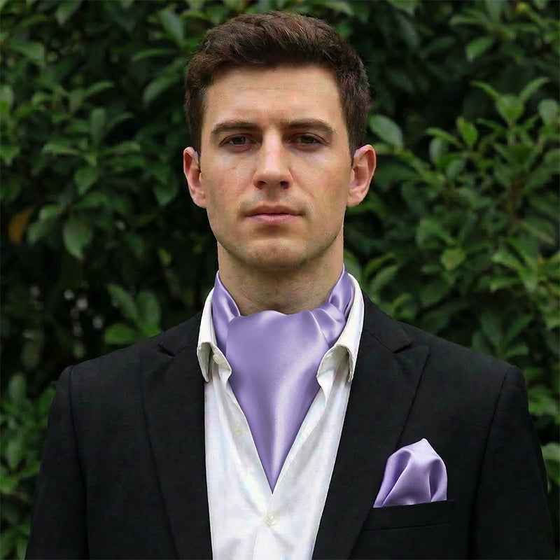 Lavender Lilac Purple Ascot Cravat