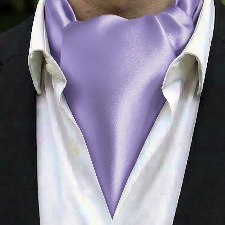 Lavender Lilac Purple Ascot Cravat