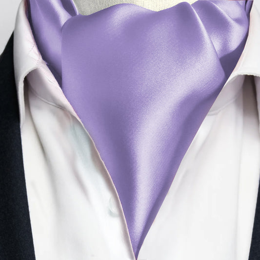 Lavender Lilac Purple Ascot Cravat