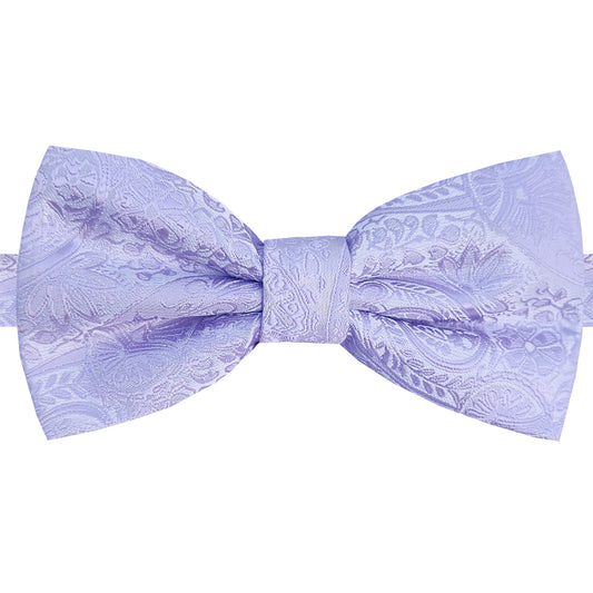 Lavender Purple Paisley Bow Tie