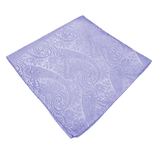 Lavender Purple Paisley Pocket Square