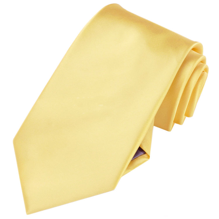 Men's Light Gold Yellow Tie