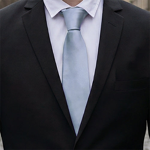 Mens Mid Silver Grey Tie