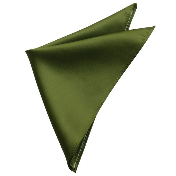 Olive Green Tie and Pocket Square Set