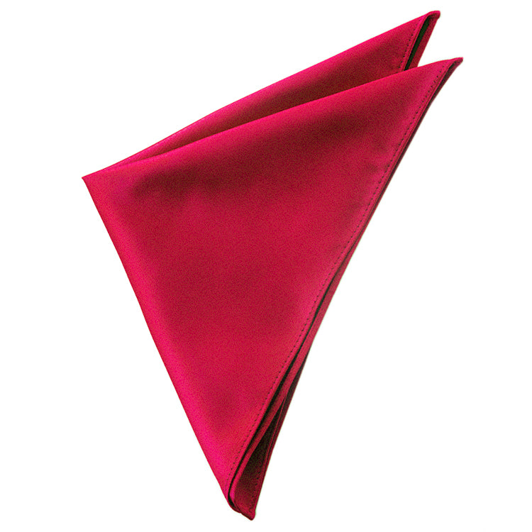 Dark Red Tie and Pocket Square Set