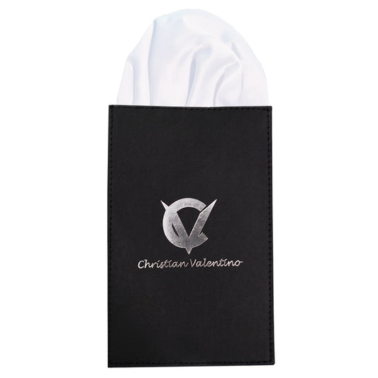 White Pre-Gathered Pocket Square