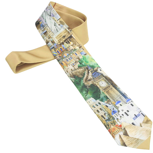 World Landmarks Tie