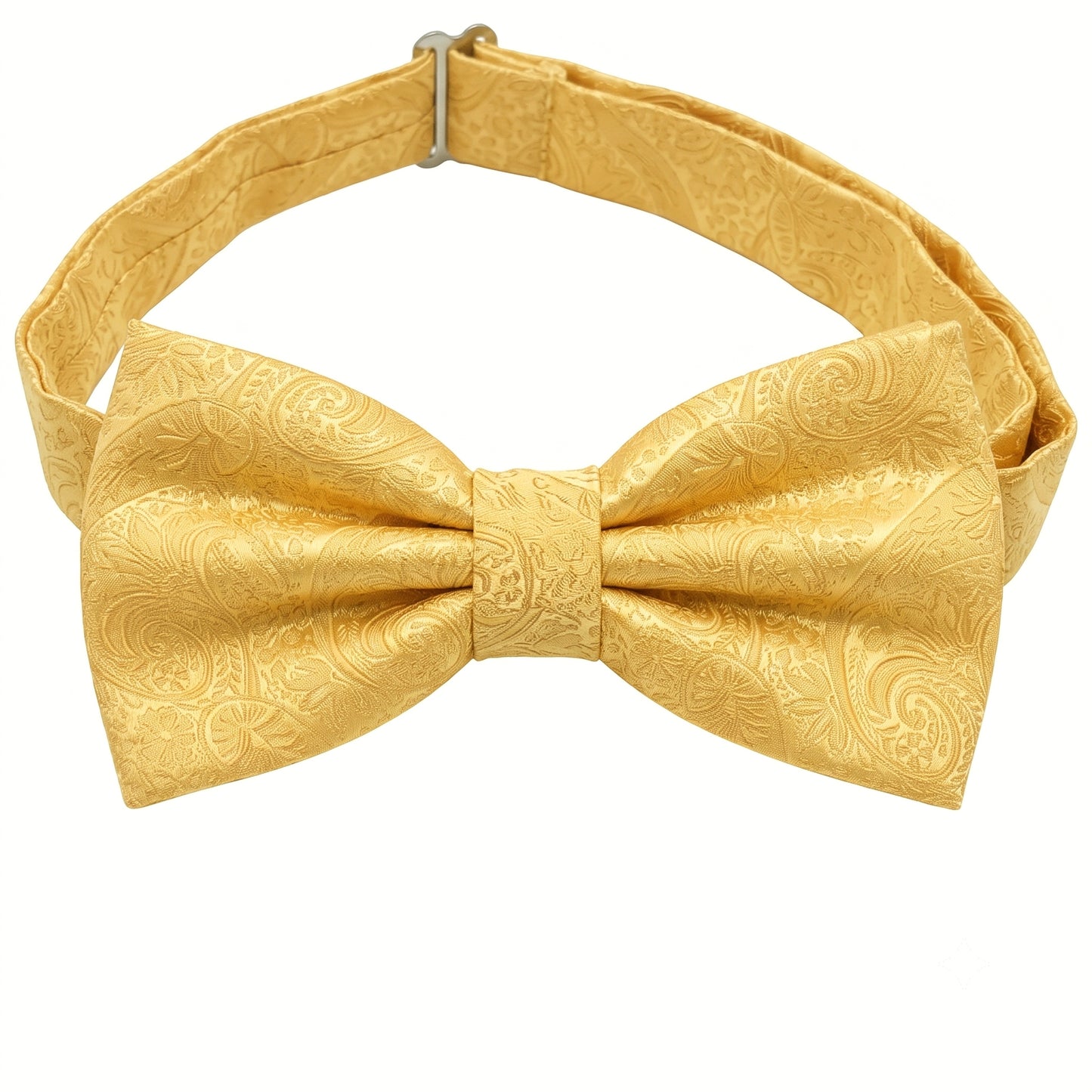 Yellow Gold Paisley Bow Tie